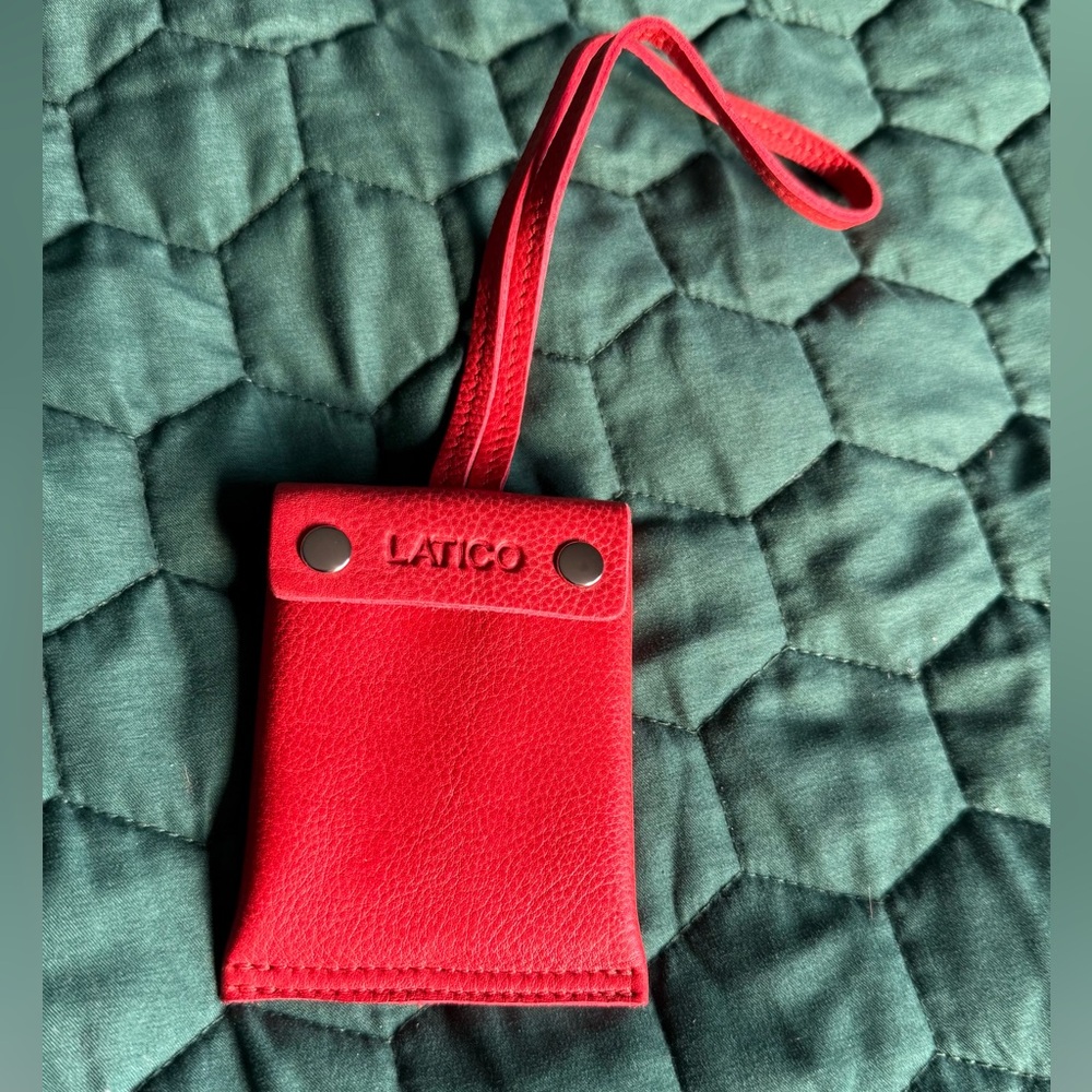 Latico Leather card holder charm NEW